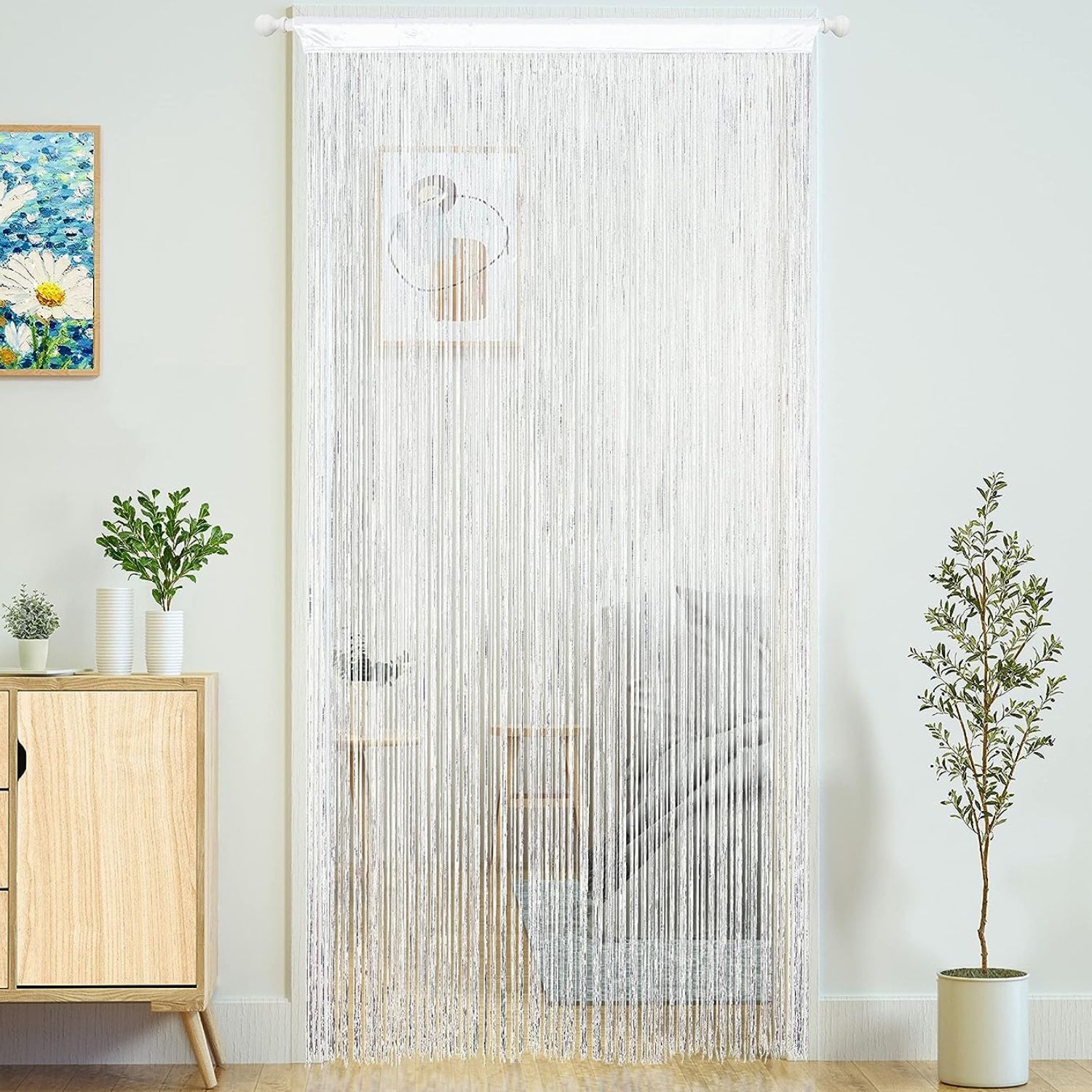 String Curtain Door - Black: image 5