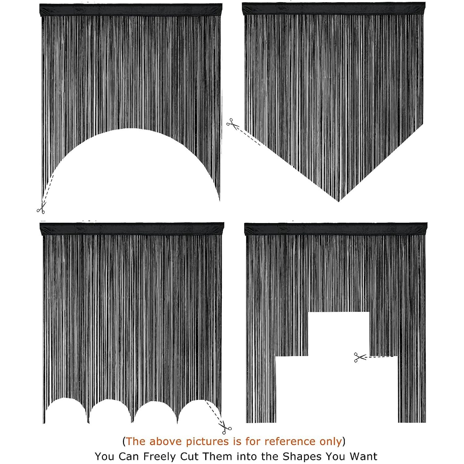 buy black fly curtain for door